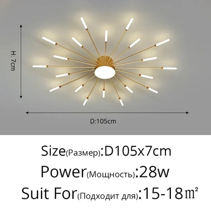 Modern Minimalist Stylish LED Ceiling Chandelier Lamps Design Art Suspension Pendant Lights Home Decor Items Living Room Bedroom