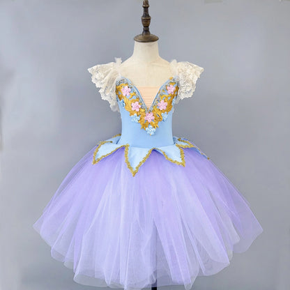 Ballet Performance Tutu Dress Girls Dance Wear Outfit Children Stage Clothing Fashion Ballet Dresses Princess Vestido Kids