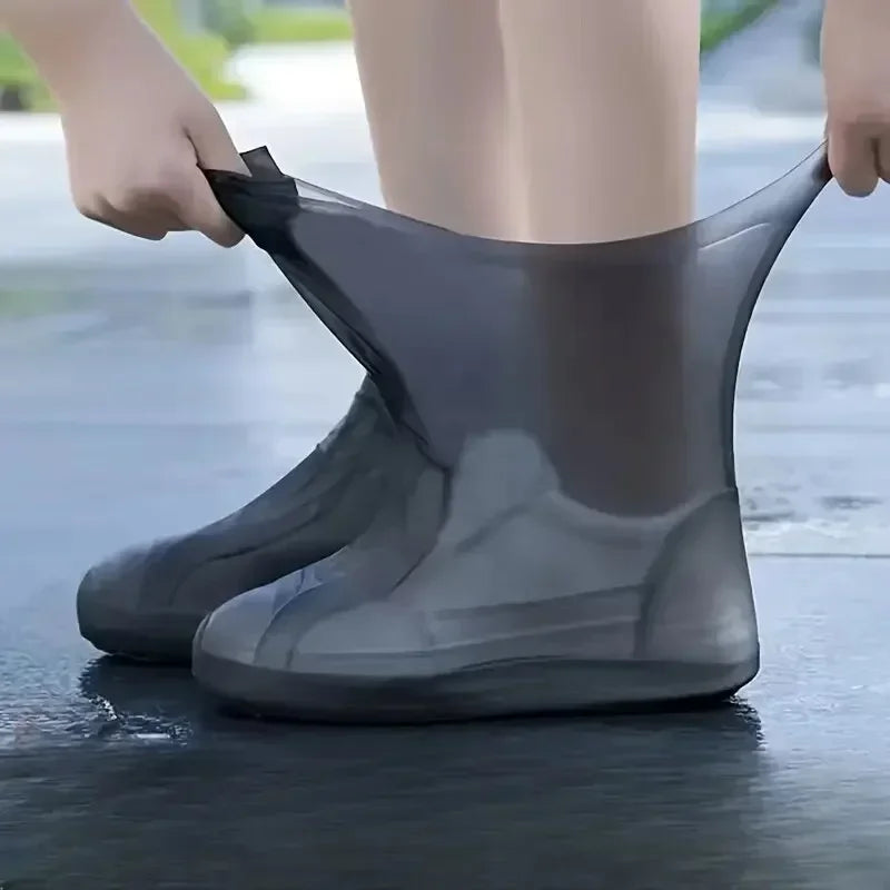 Shoe Waterproof Cover 1 Pair of Outdoor Rubber Rain Boot Covers Silicone Waterproof Shoe Covers Rainy Day Shoe Covers Shoes Gear