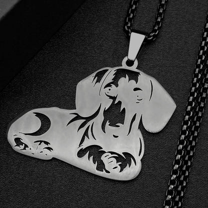 Dachshund Dog Chain For Women Men Stainless Steel Silver Color Lovely Animal Family Pet Fashion Necklace Jewelry Accessory