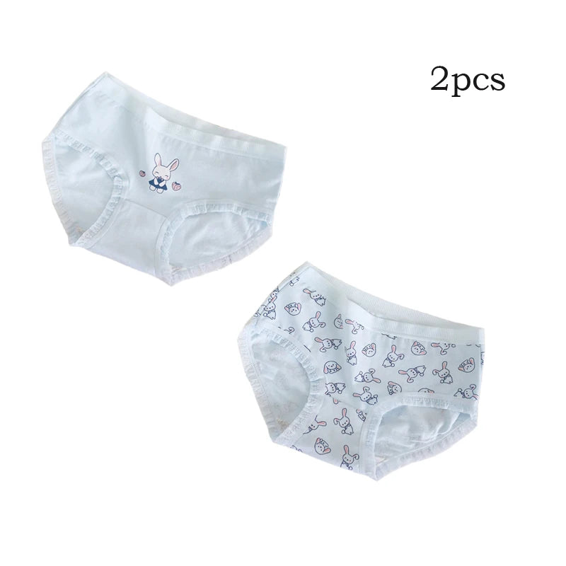 Teenage Triangle Panties Kids Solid White Underwear Pants Pure Cotton Breathable Underpants Child Girls Briefs For 7-16 Years