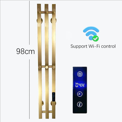 OXG Electric Heated Towel Rack Wall Mounted Bathroom Towel Warmer Dryer Heater 3 Bars Timer Touch Control WiFi Energy Saving