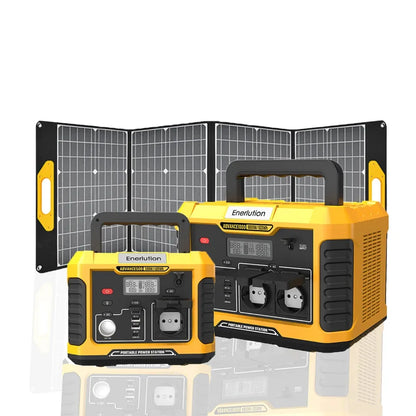 Enerlution Solar Portable Power Station Camping 500  300  800  1000 W Portable Power Stations Portable