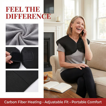 Electric Heating Shoulder Braces 3 Heating Functions Shoulder Back Muscle Relaxation Hot Compress Anti-fatigue Back Heated Vest