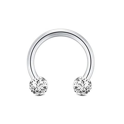 31 Styles 16G Surgical Steel 1 Pcs Nose Septum Rings Piercing Jewelry Horseshoe Cartilage Earring Eyebrow Lip Retainer 8mm 10mm