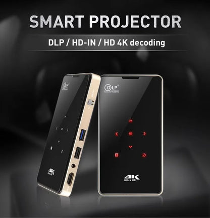 P09 4k high definition projector portable Android 9.0 16GB ROM Home Education Light Emitting Diode