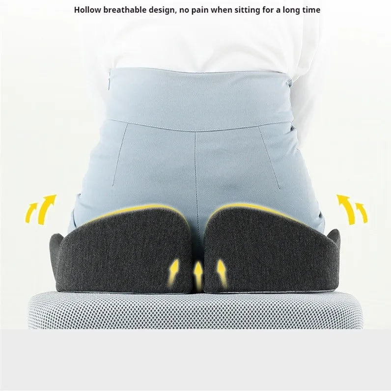 Slow Rebound Memory Foam Office Chair Cushion Woman Tailbone Pelvis Orthopedic Medical Lady Seat Cushion Beautiful Buttocks Pad