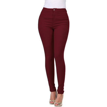 2025 New 7 Colors High Waist Slim Fit Jeans For Women Fashion Stretch Skinny Denim Pencil Pants Casual Female Trousers S-2XL