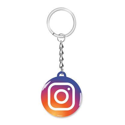NFC Smart Epoxy Keychain for Google Instagram WhatsApp Facebook Snapchat Review Tap Keychain for Instant Customer Feedback
