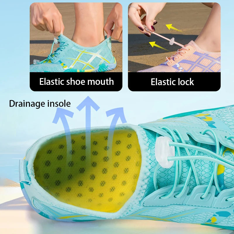 Unisex Water Shoes Barefoot Shoes Quick-Drying Beach Water Shoes Lightweight Sports Shoes Suitable For Hiking Surfing Kayaking