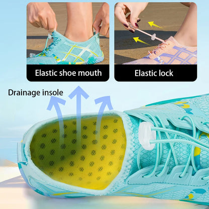 Unisex Water Shoes Barefoot Shoes Quick-Drying Beach Water Shoes Lightweight Sports Shoes Suitable For Hiking Surfing Kayaking