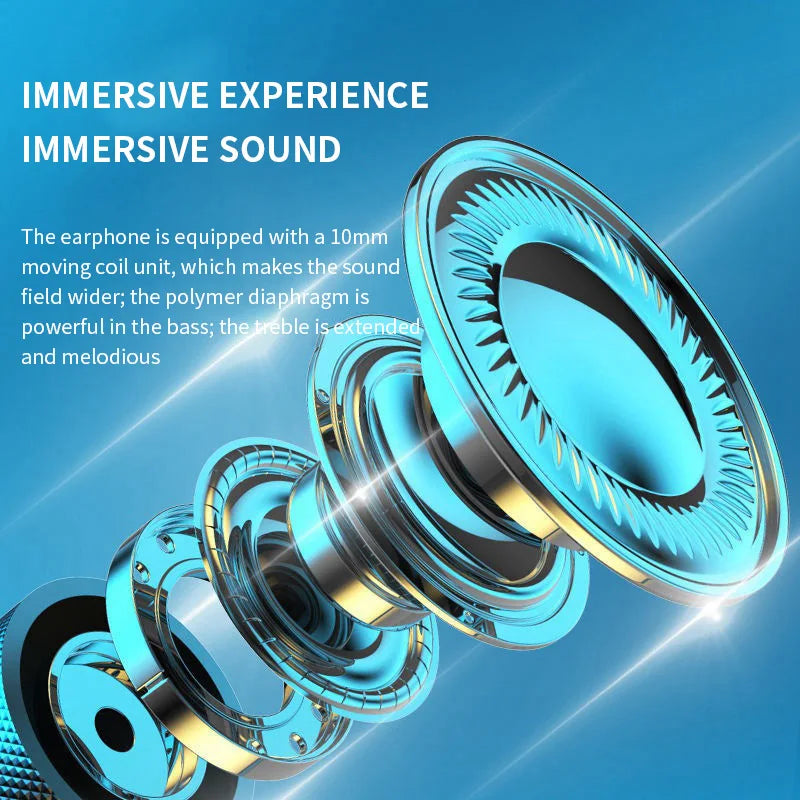 9D Stereo Surround Bluetooth Earphones Wireless Headphones Magnetic Sport Music Headset Neckband Neck-hanging Earbuds With Mic