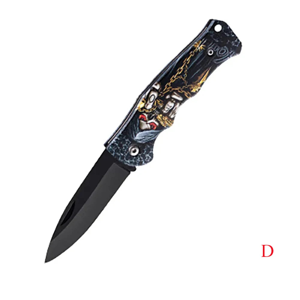 1PC,Heavy Duty Box Cutter Folding Knife Stainless Steel Fruit Peeling Knife Camping Portable Knife Tactical Tools Utility Knife