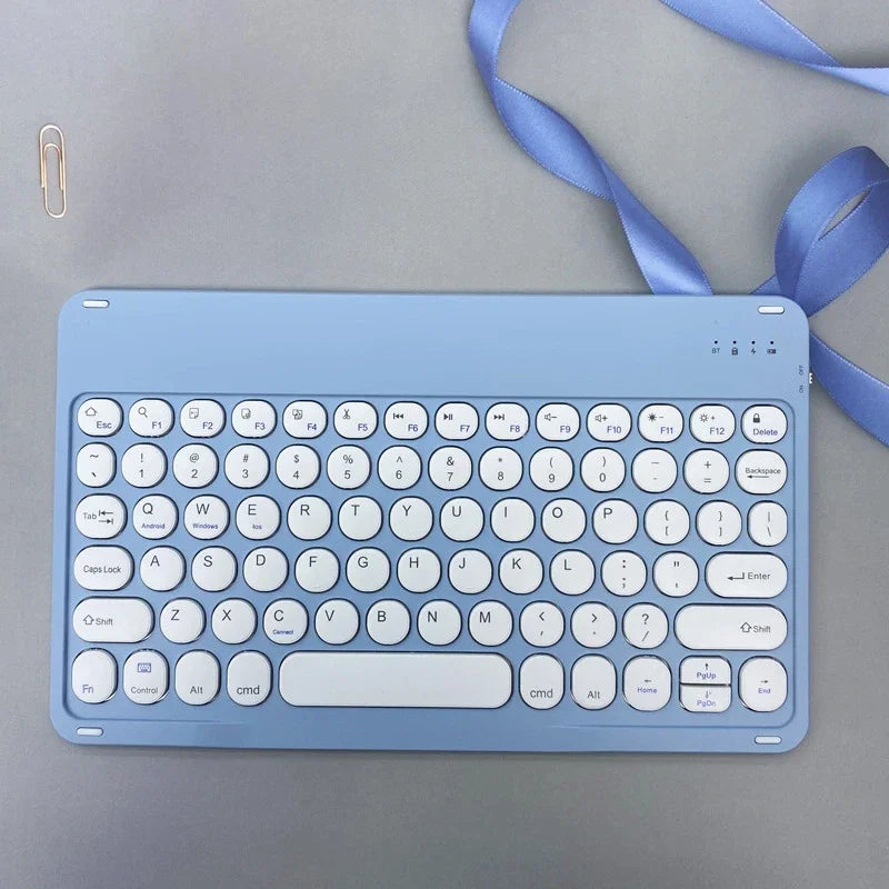Spanish/English Keyboard Ultra Thin Wireless Keyboard Mouse for iPad Pro for Xiaomi Samsung Keyboard Bluetooth 10 inch