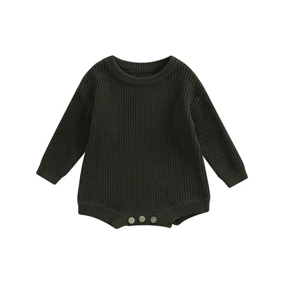 0-2Y Knitting Newborn Baby Girl Boy Spring Autumn Clothes Cute Long Sleeve Sweater Romper Jumpsuit Casual New born Outfits