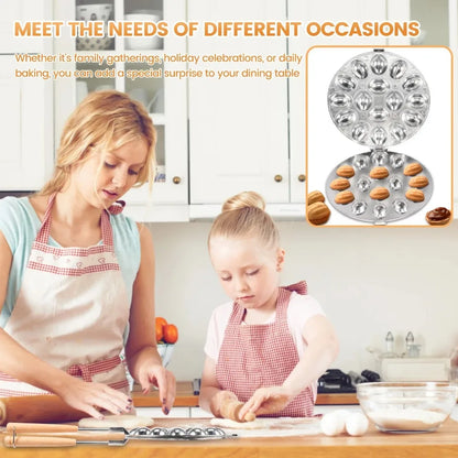 Walnut Cookie Mold Nonstick Cookie Candy Maker Molds Multifunctional Pastry Nut Cookies Maker Household Pastry Baking Tool