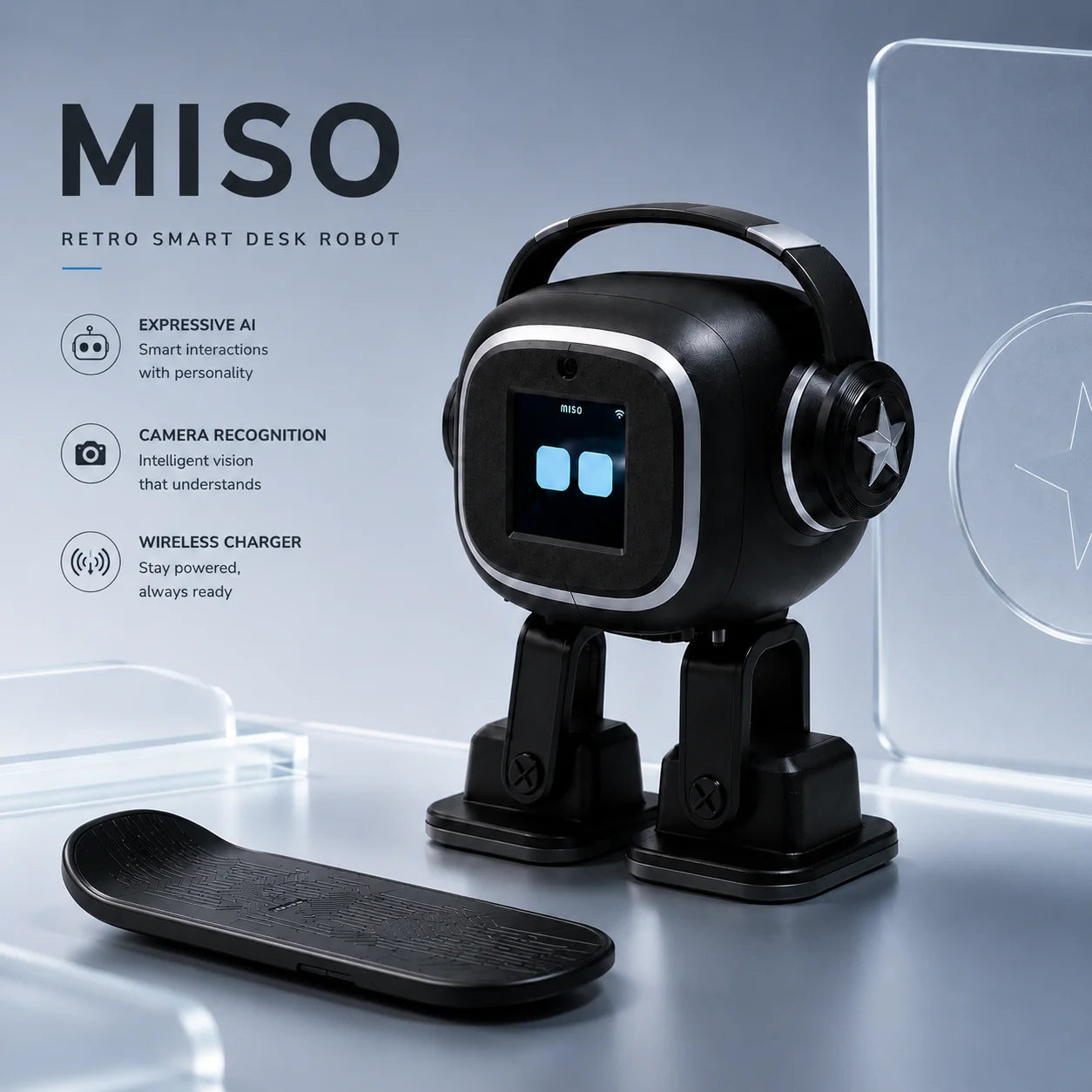 AI Robot | Voice Control,Emotional Interaction,Smart Chatbot ,Camera Recognition,Singing & Dancing Smart Toy Gift