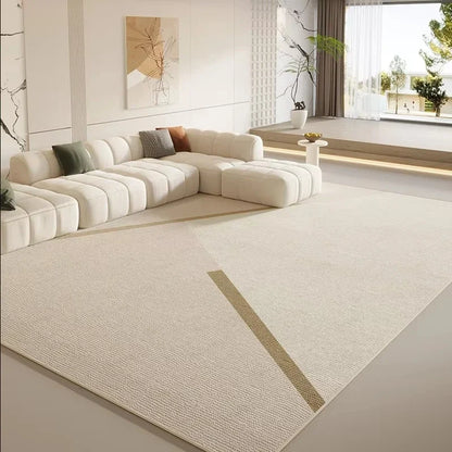 VIKAMA Simple And Light Luxury Living Room Carpet, Bedroom Anti-Slip And Anti-Stain Sofa, Coffee Table Carpet, Home Decoration