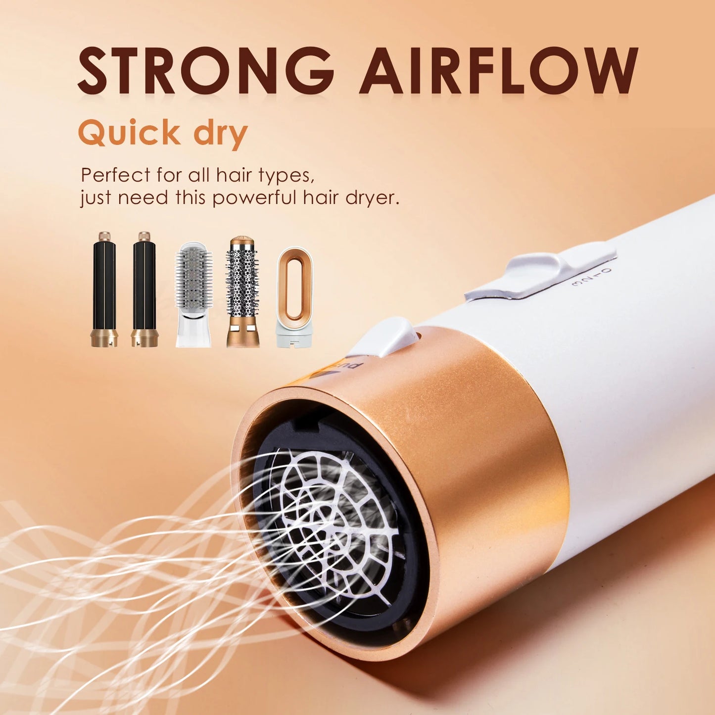 Professional 5 in 1 Hair Dryer Hot Air Comb Curler For Dyso Airwrap Hair Dryer Styling Tool Hair Straightener Hairdressing Tool