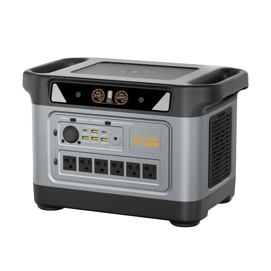 S2400 Portable Power Station(Solar Panel Option), 2083Wh LiFePO4, 2400W (Surge 3000W) UPS, 6 AC Outlets, Solar, Customized