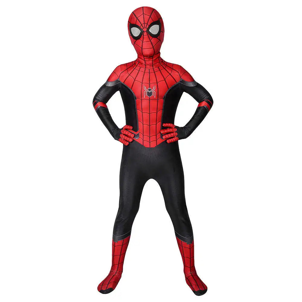 Spiderman Zentai Costume Anime Superhero Miles Morales Spider Man Cosplay Costume Bodysuit Halloween Costume for Kids Boy Adult