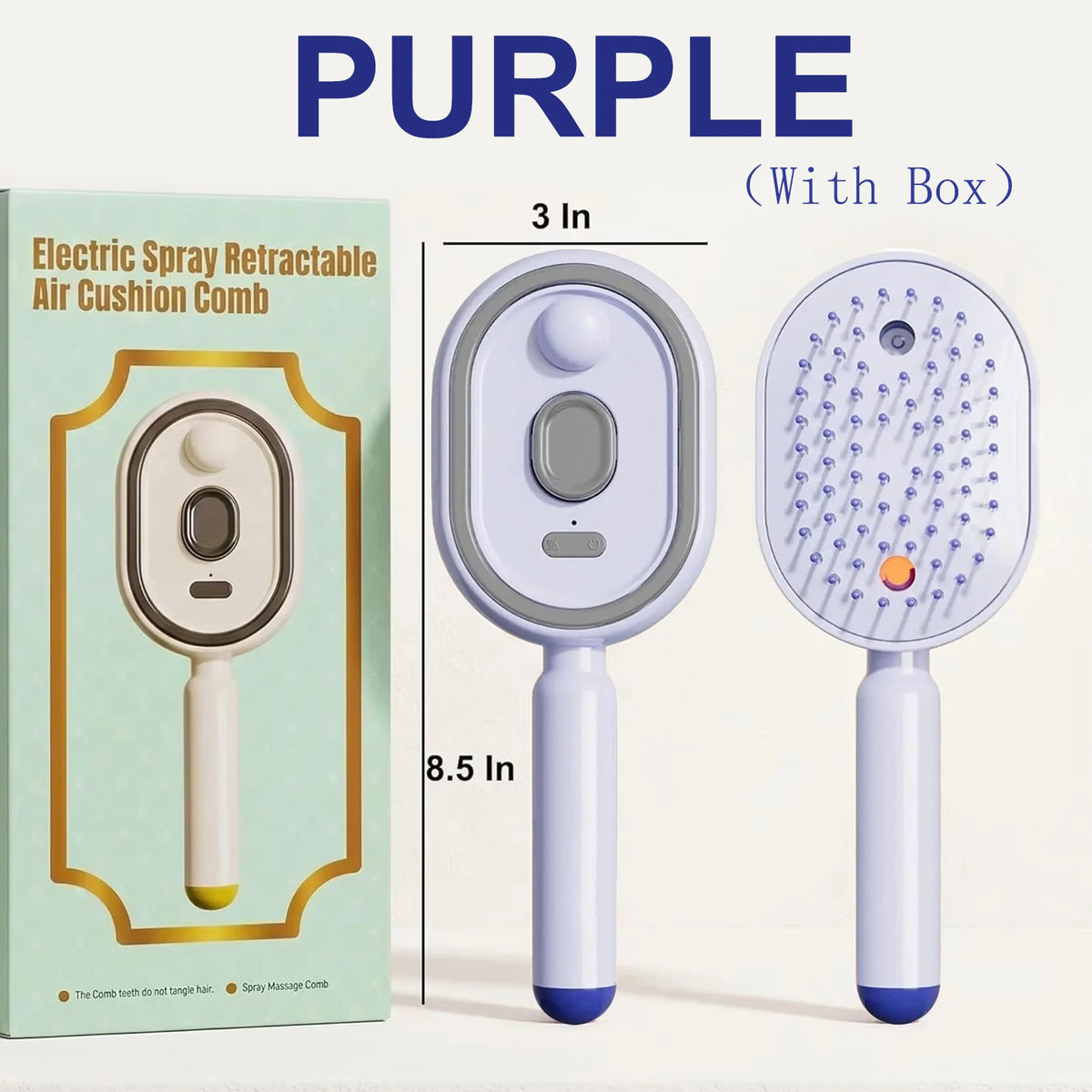 Electric Steaming Hair Straightener Brush Electric Spray Air Cushion