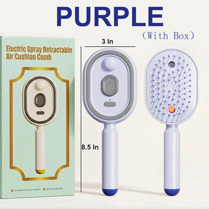 Electric Steaming Hair Straightener Brush Electric Spray Air Cushion