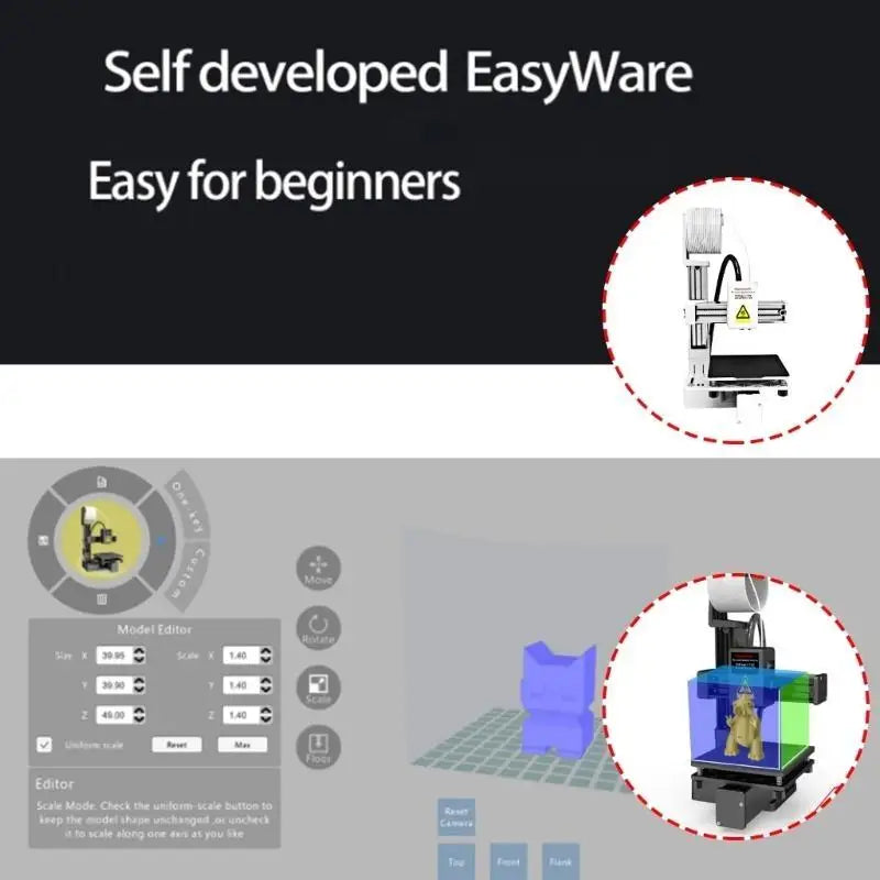 31BA 3D Printer Beginner Friendly Perfectly For Home Learning And DIY Creations With Auto Slicing Printing Machine