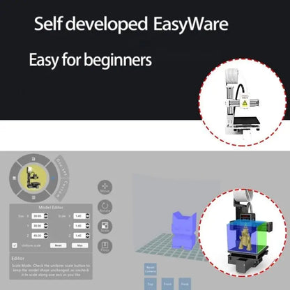 31BA 3D Printer Beginner Friendly Perfectly For Home Learning And DIY Creations With Auto Slicing Printing Machine
