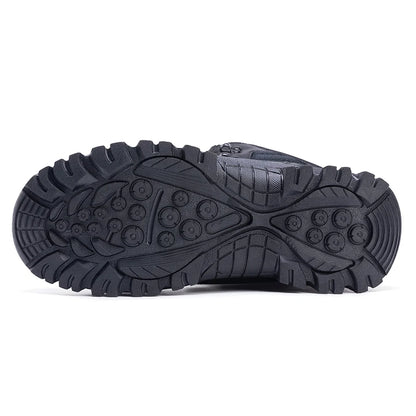 Men's Winter Snow Boots Warm and Non Slip Hiking Shoes New Men's Outdoor Hiking and Fishing Sports Shoes with Fleece Men's Boots