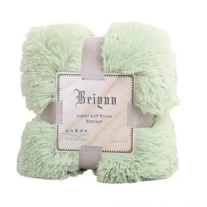 80x120cm Soft Fluffy Shaggy Warm Bed Sofa Bedspread Bedding Sheet Throw Blanket Travel Patchwork Bedspread