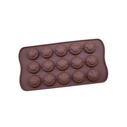 1PC Silicone 15 Hole Chocolate Mold Creative Jelly Christmas Candy Mold Cake Mold Ice Grid Baking Utensils