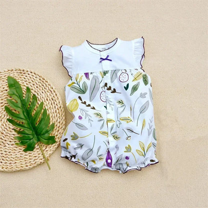3-18 Month baby Summer clothes rompers girls overalls short Sleeve bodysuit cotton baby clothing jumpsuit newborn Girl onesies