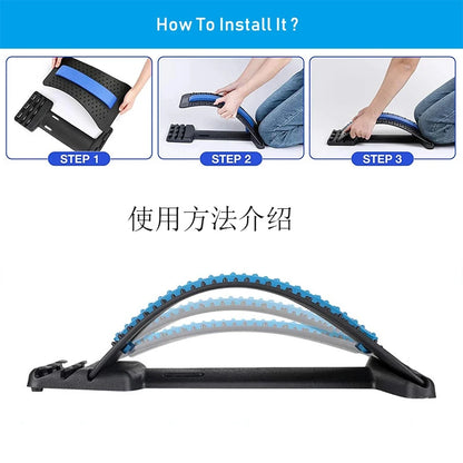 Back Magnetic Back Massage Muscle Relax Stretcher Posture Therapy Corrector Stretch Spine Stretcher Lumbar Support Pain Relief