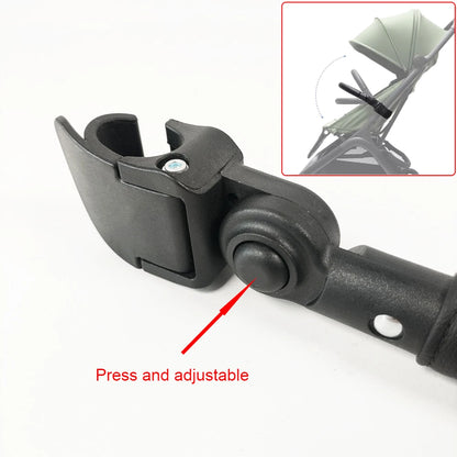Stroller Armrest For Bugaboo Butterfly 2022~2026 V1/V2 Buggy Bumper Bar With Leather Cover Adjustable Baby Pushchair Accessories