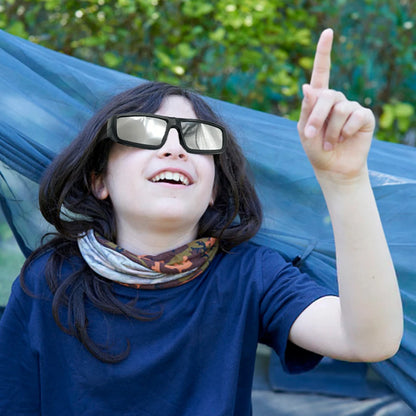 Solar Eclipse Glasses Plastic Frame Certified Safe Solar Viewer Shade For Direct Sun Observation Total Eclipse Eyewear