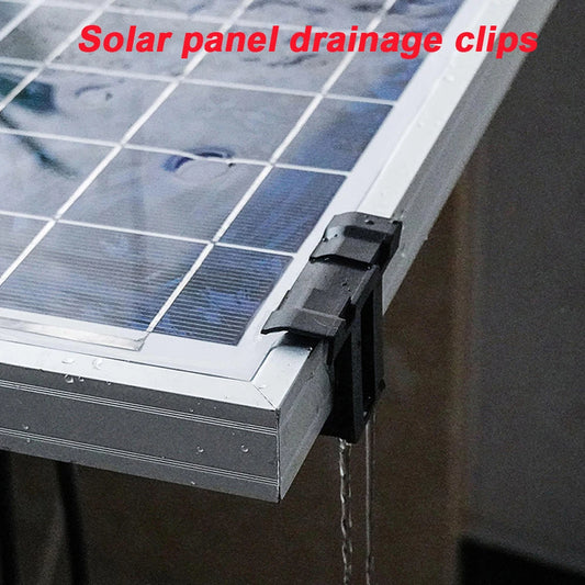 30/35/40mm Solar Panel Drainage Clips Solar Water Drain Diversion Clip Photovoltaic Mud Removal Clip For Cleaning Solar Panels