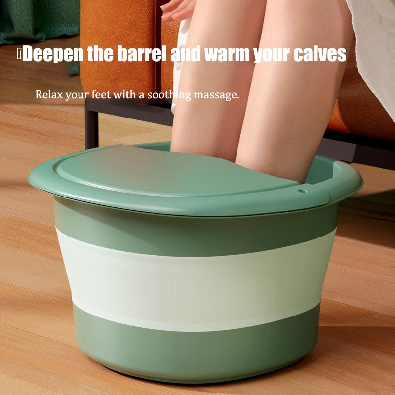 Foldable Easy to Store Portable Foot Bath Tub Foot Bath and Massage Comfortable Foot Soak a Must Have for Home and Travel