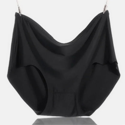 4Pcs Women Plus Size High Waist Ice Silk Boy Shorts Sexy Ultrathin Breathable Soft Underwear Panties Lingerie for 55-125kg