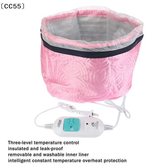 Hair Steamer Cap Electric Hair Heating Cap Thermal Hat Self-heating Hat SPA Nourishing Hair Styling Care〔CC55〕