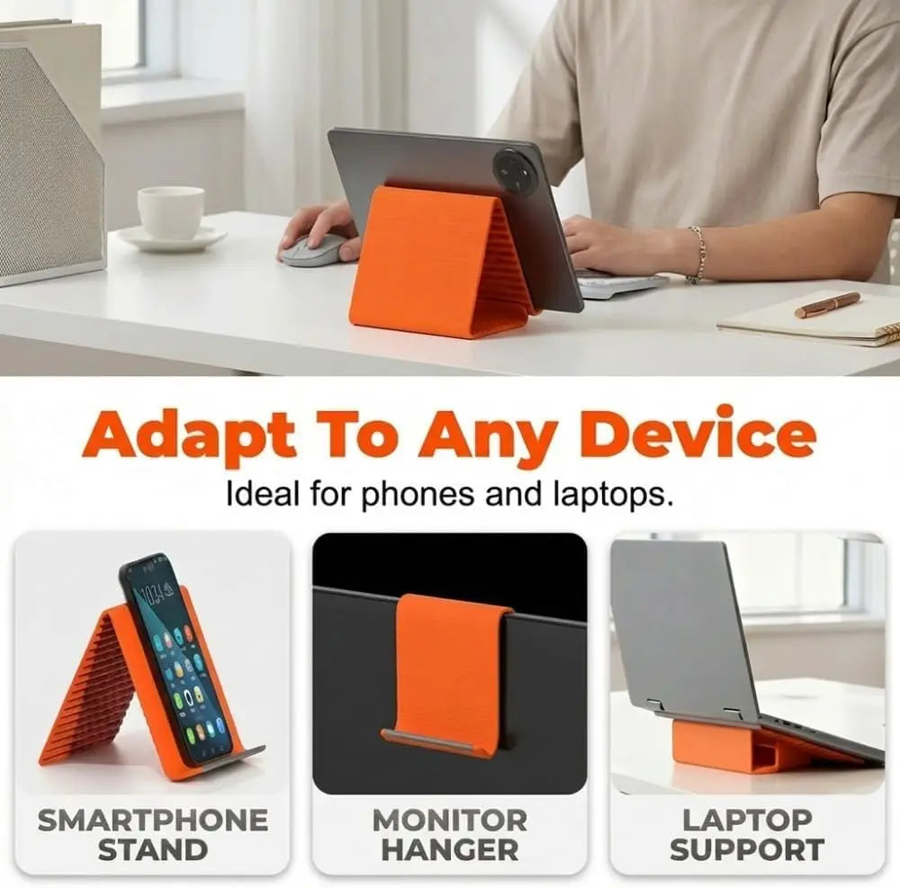 Flexible Foldable Silicone Phone Holder Portable Adjustable Multi-Angle Desktop Stand For iPhone iPad Laptop Tablet Home Office
