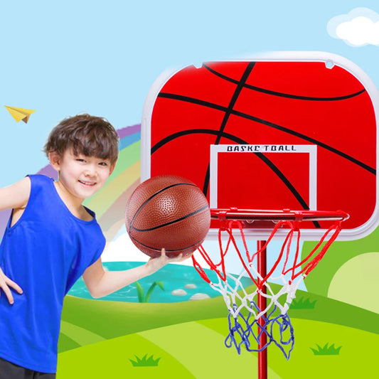 Basketball Goals with Ball and Pump Basketball System Adjustable Basketball Hoop Set Indoor Outdoor Play for Kids