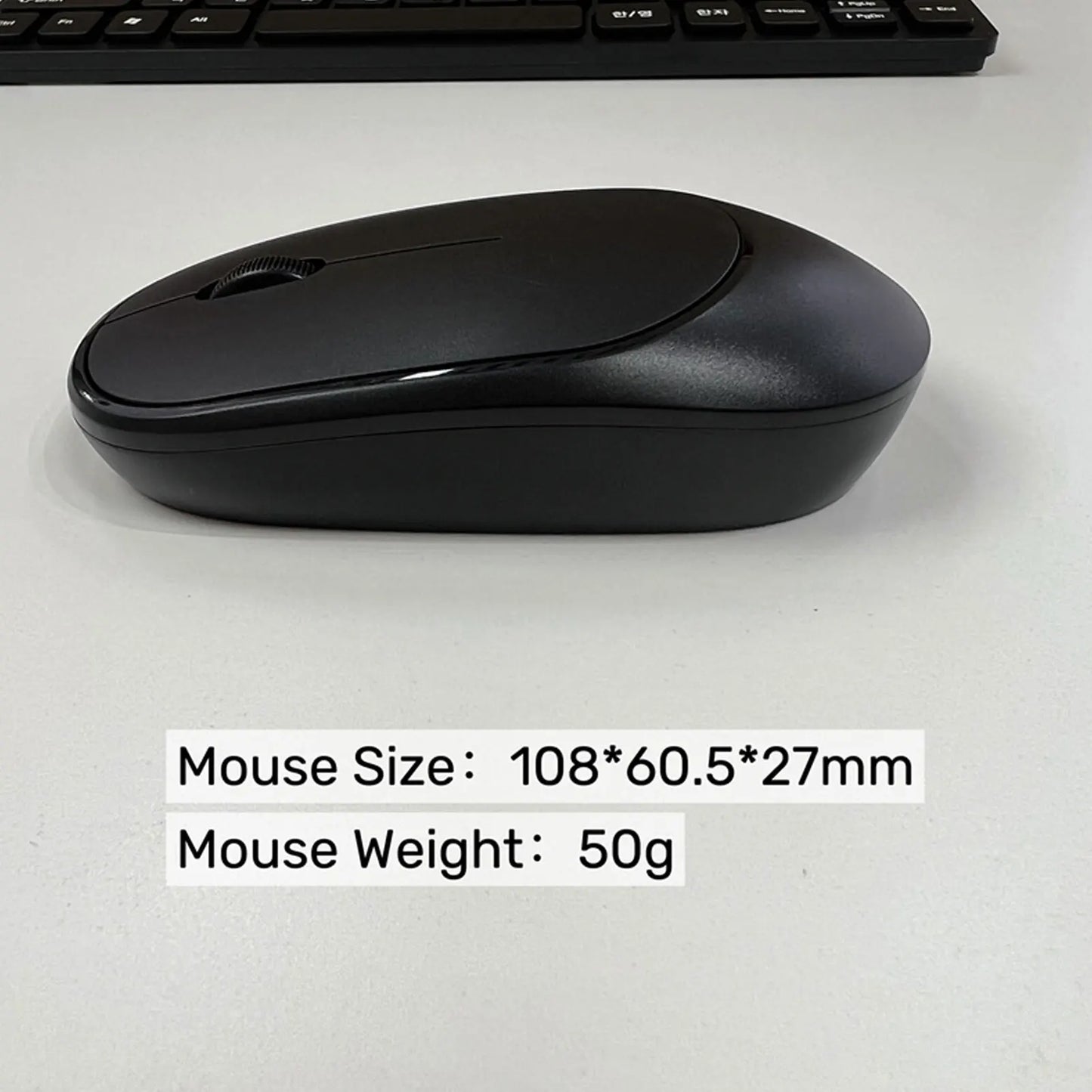 Russian Keyboard Mouse Set 78 Keys Slim 2.4G Wireless Keyboard and Mouse Combo for PC Laptop