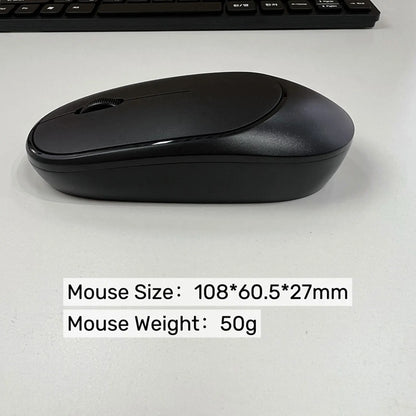 Russian Keyboard Mouse Set 78 Keys Slim 2.4G Wireless Keyboard and Mouse Combo for PC Laptop