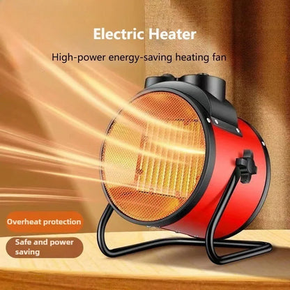 Portable Electric Space Heater with Overheat and Tip-Over Protection 2000W Adjustable Thermostat 2 Heat Settings + Fan Mode for