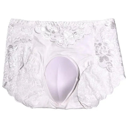 Panties For Men Camel Toe Underwear Hiding Gaff Briefs Sissy Lingerie Feminization Crossdressing Ultra-Thin Lace Underpants