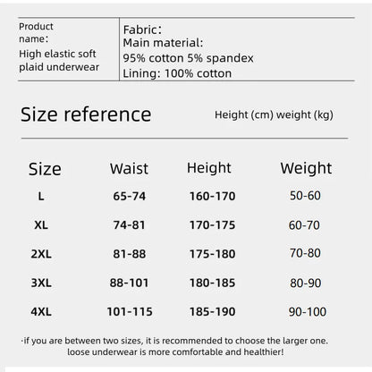 3PC 100% Cotton Men's Underwear Autumn Winter New 10A Antibacterial BoxerShorts Loose Comfortable Men's Quadrangle Underpants