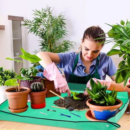 Thickened Waterproof Mats Garden Soil Change Mats Gardening Tools Plant Flower Pot Reusable Transplanting Change Pot Plant Mats