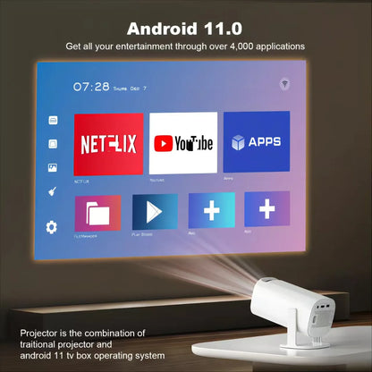 3D Game Projector P30MAX Retro Video Game Console Wireless Controller 4K ULTRA HD Plug and Play Android11 BT5.0 720P Home Cinema