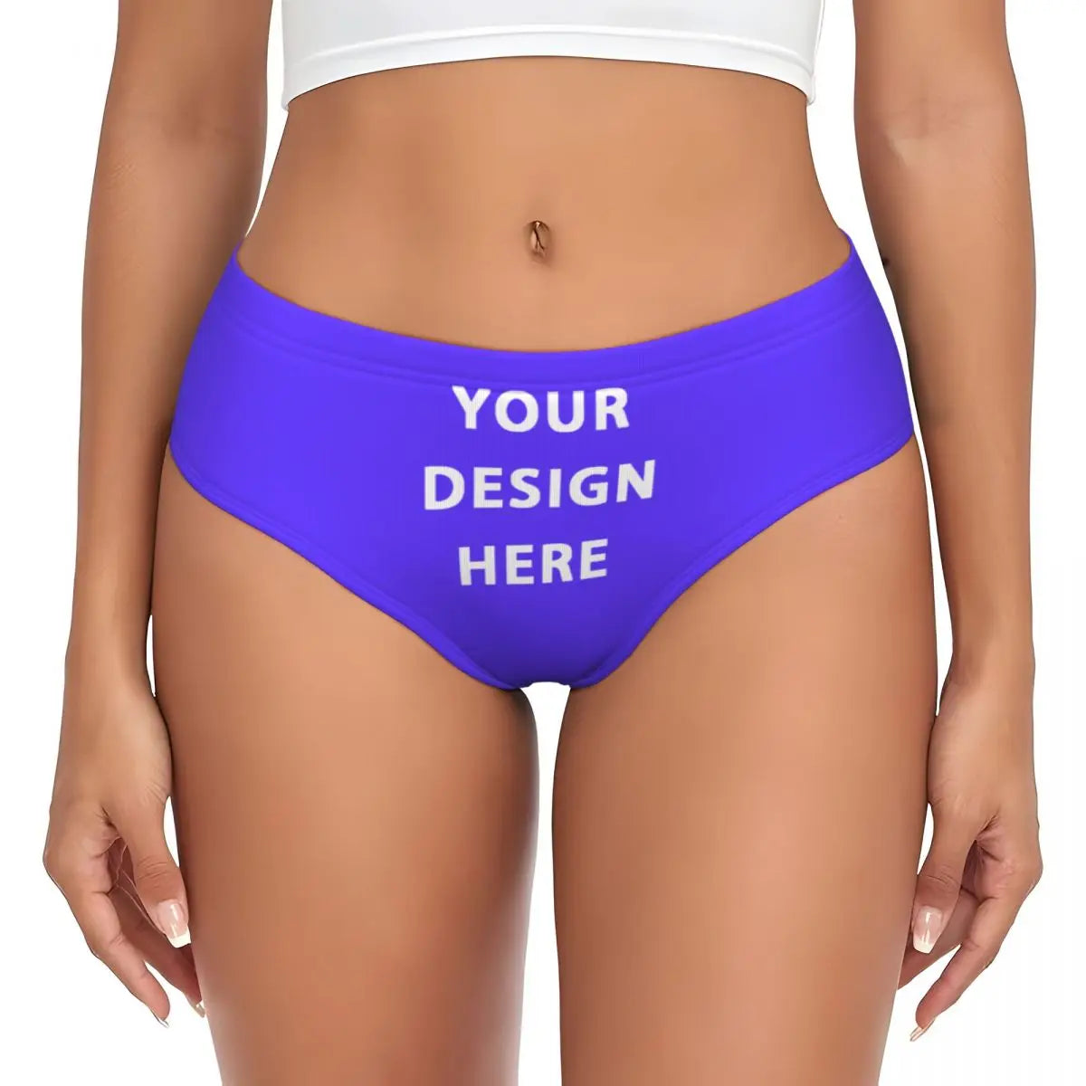 Custom DIY Logo Briefs Underwear Women's Stretch Comfortable Shorts Panties Customized Photo Print Brief Panties